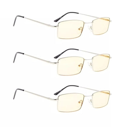 Wohbi Blue Light Blocking Reading Glasses Light Yellow Tinted 3 Pack
