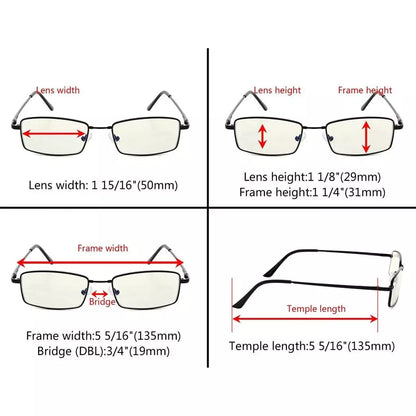 Wohbi Blue Light Blocking Reading Glasses Light Yellow Tinted 3 Pack