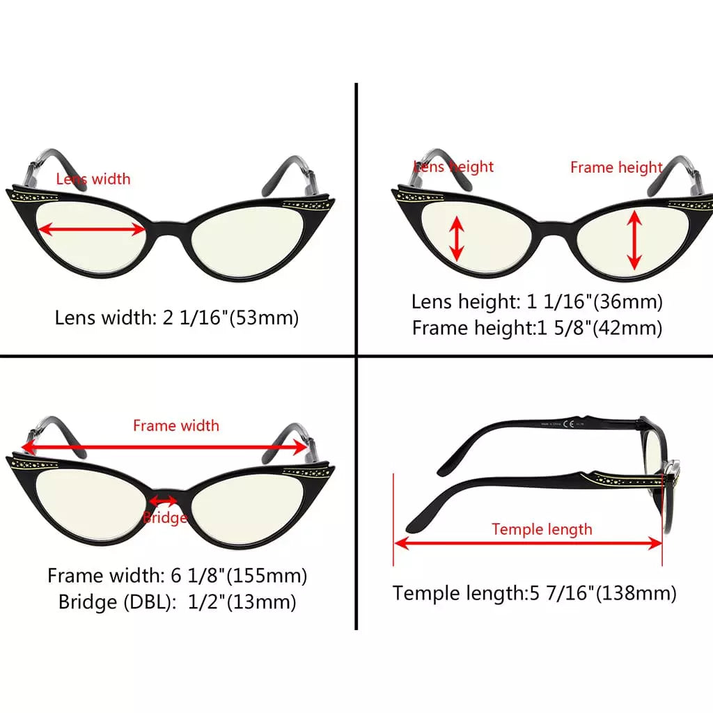 Wohbx Blue Light Blocking Reading Glasses Light Yellow Tinted 5 Pack