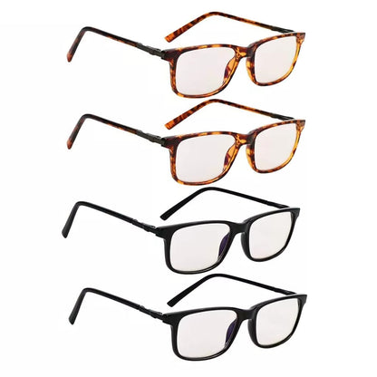 Woiaf Blue Light Blocking Glasses Light Yellow Tinted 4 Pack
