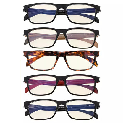 Woiai Blue Light Blocking Glasses Light Yellow Tinted 5 Pack
