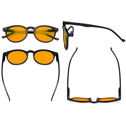 Woqah Blue Light Blocking Reading Glasses Orange Tinted 5 Pack