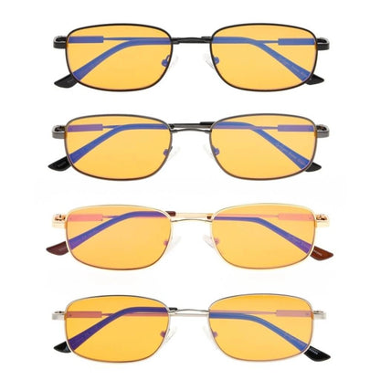 Woqbg Blue Light Blocking Glasses Orange Tinted 4 Pack