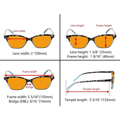 Woqbz Blue Light Blocking Glasses Orange Tinted 5 Pack