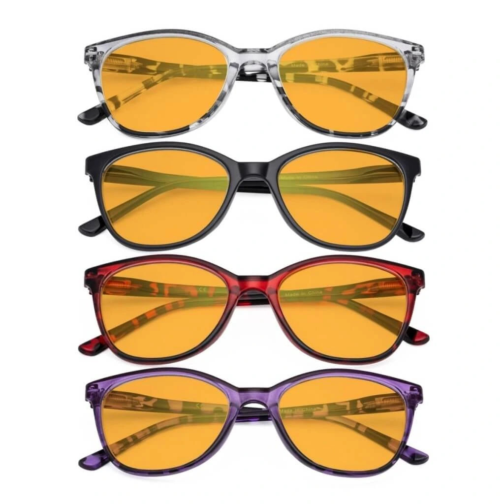 Wovag Blue Light Blocking Glasses Orange Tinted 4 Pack