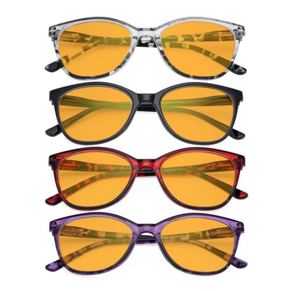 Wovag Blue Light Blocking Glasses Orange Tinted 4 Pack