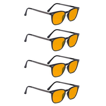 Wovau Blue Light Blocking Reading Glasses Orange Tinted 4 Pack