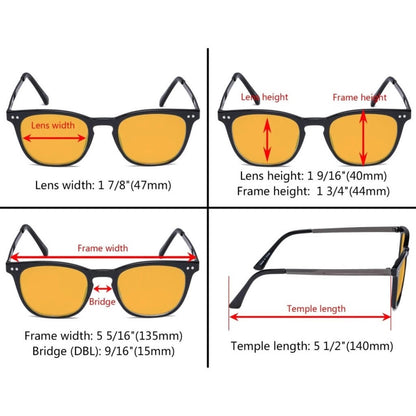 Wovau Blue Light Blocking Reading Glasses Orange Tinted 4 Pack