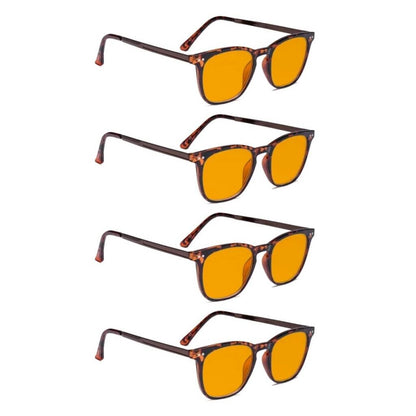 Wovau Blue Light Blocking Reading Glasses Orange Tinted 4 Pack