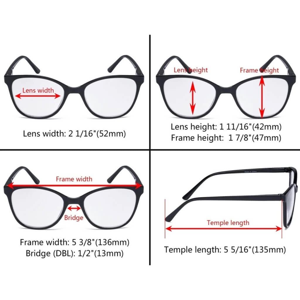 Woaao Eyeglasses 4 Pack