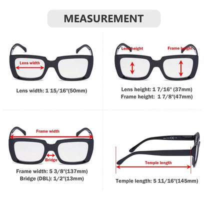 Wopba Progressive Multifocus Reading Glasses 4 Pack
