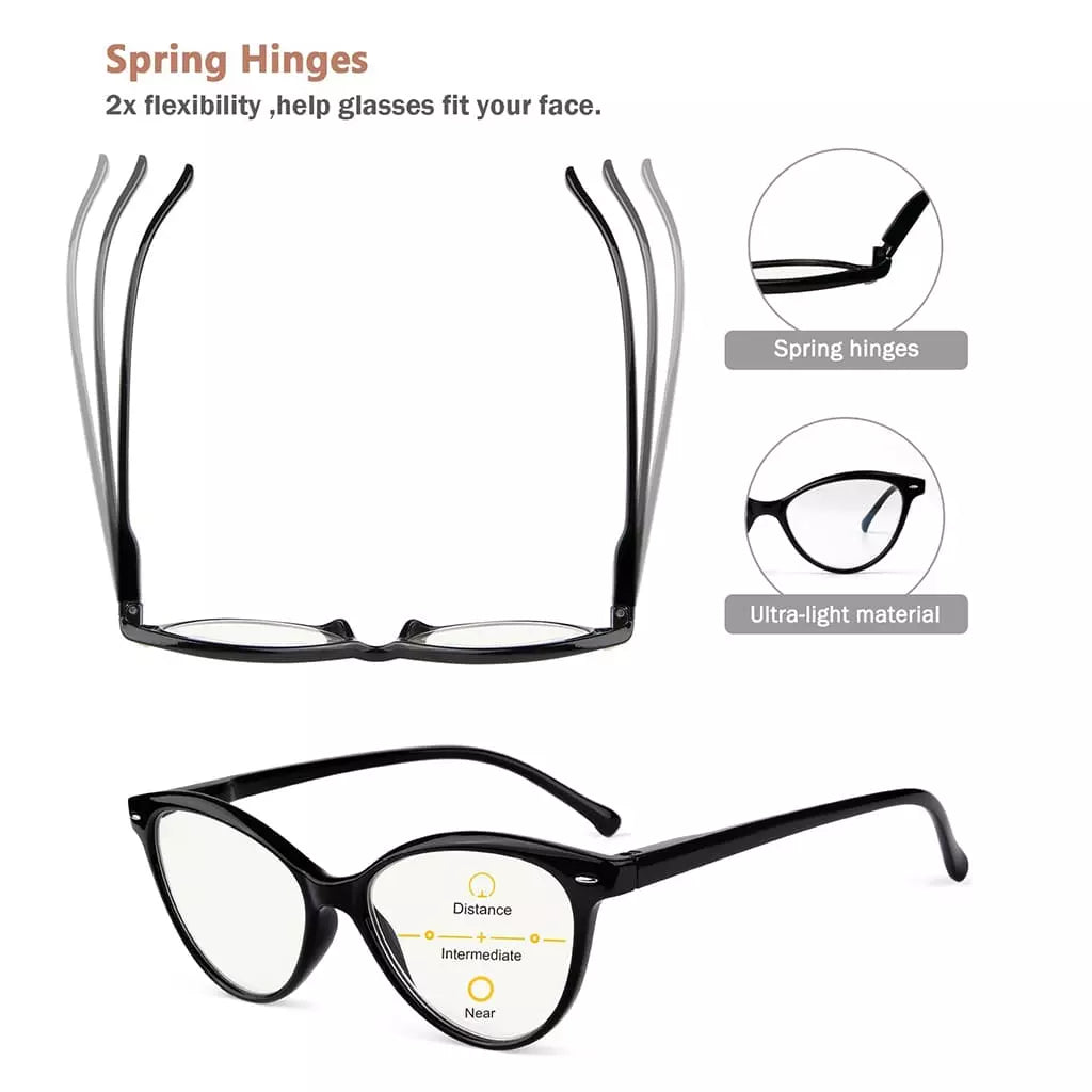 Wopbd Progressive Multifocus Reading Glasses 4 Pack