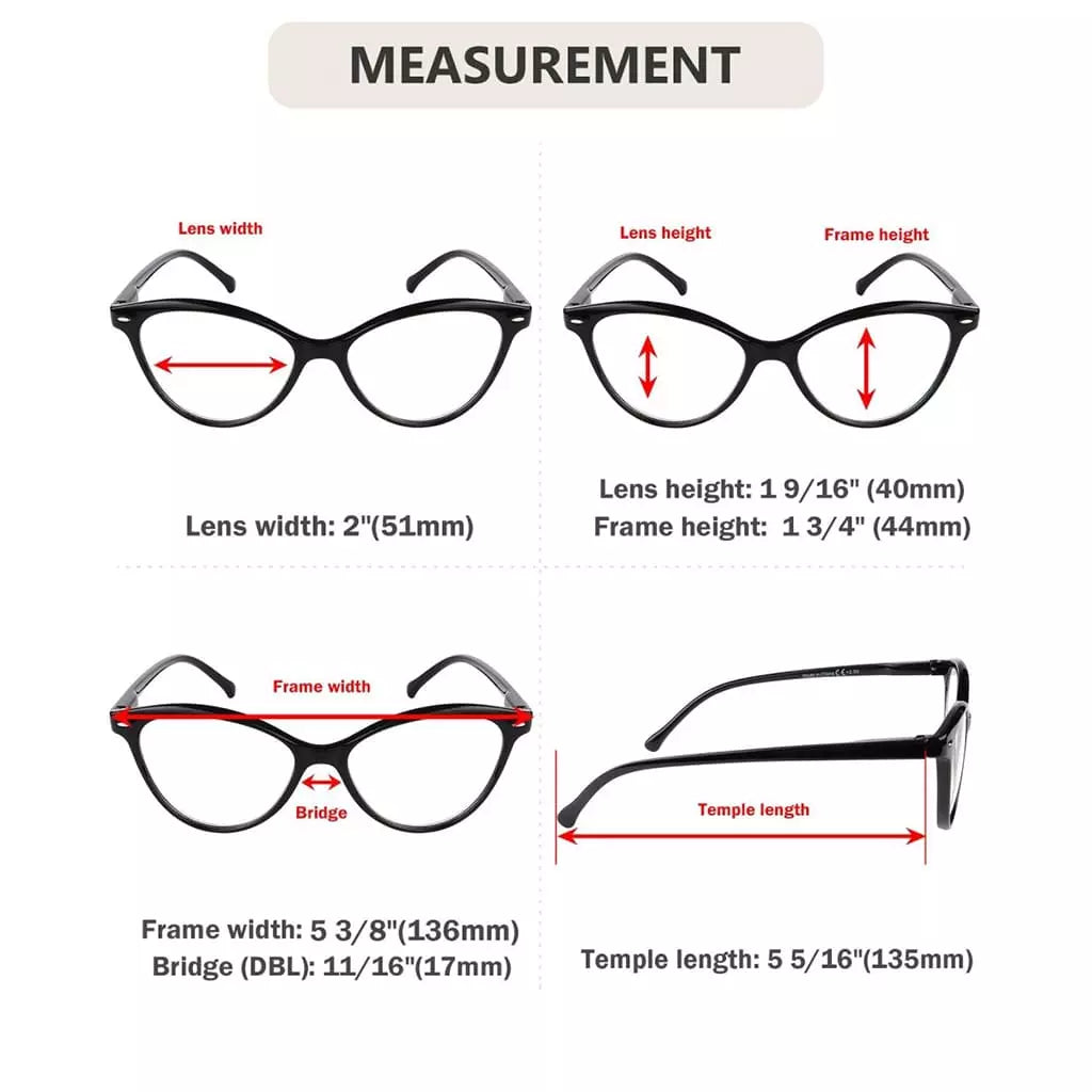 Wopbd Progressive Multifocus Reading Glasses 4 Pack