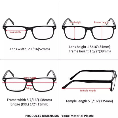 Woaaq Reading Glasses 3 Pack