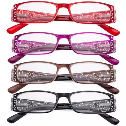 Woabb Reading Glasses 4 Pack