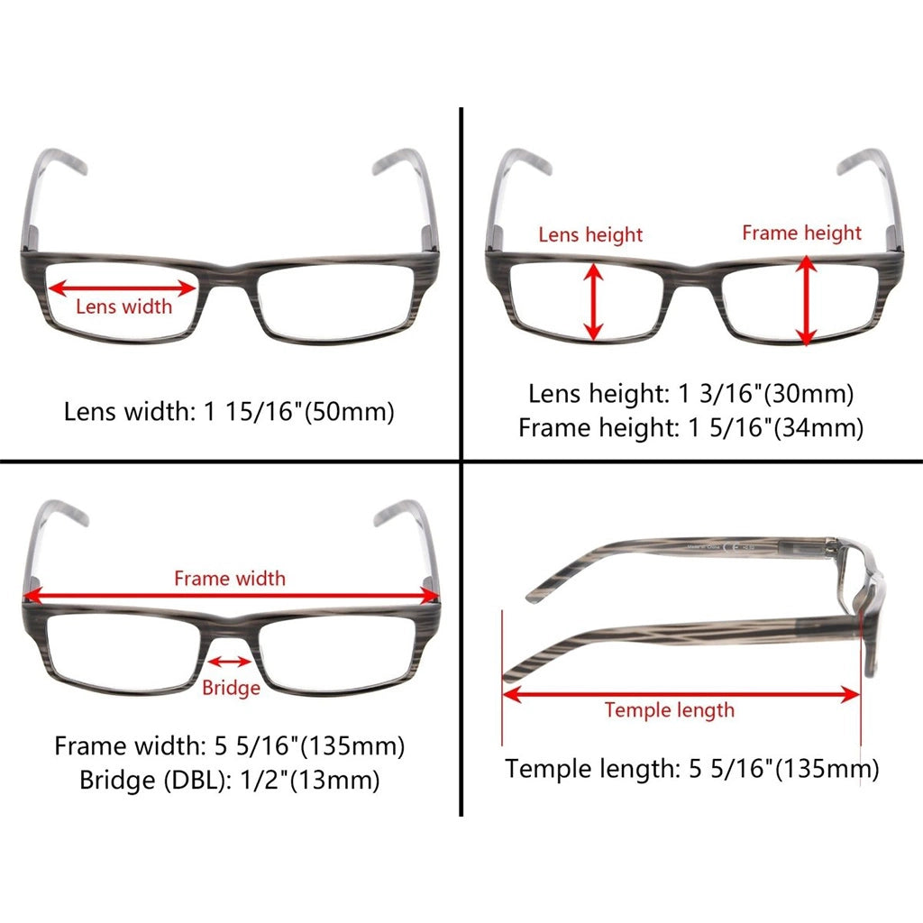 Woabt Reading Glasses 6 Pack