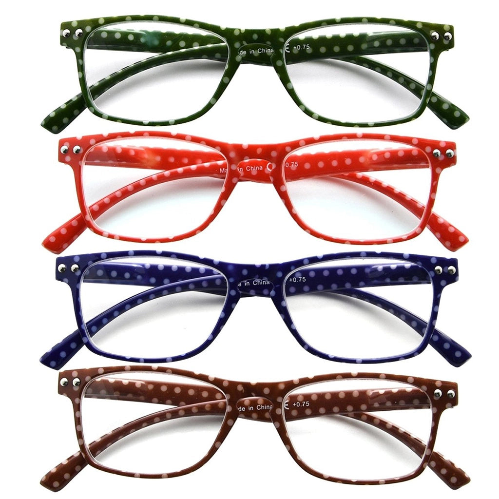 Wobar Reading Glasses 4 Pack