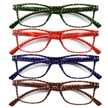 Wobar Reading Glasses 4 Pack