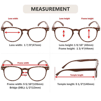 Wobay Reading Glasses 4 Pack