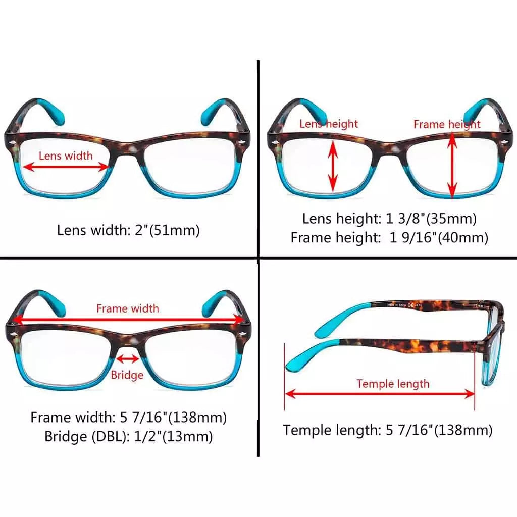 Wobbo Reading Glasses 3 Pack