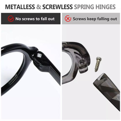 Worbg Metalless Screwless Reading Glasses 6 Pack