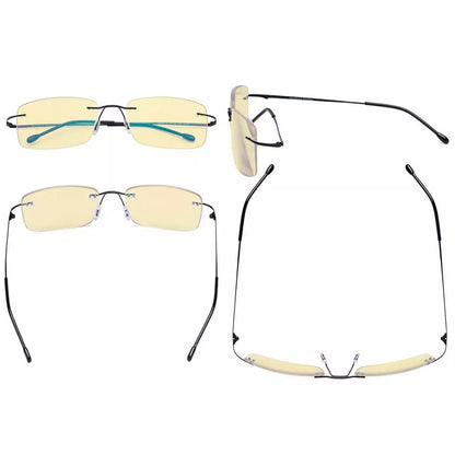 Wopbu Blue Light Blocking Glasses Yellow Tinted 4 Pack