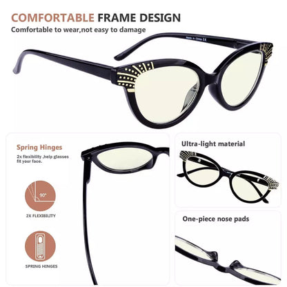 Wojak Blue Light Blocking Glasses Light Yellow Tinted 4 Pack
