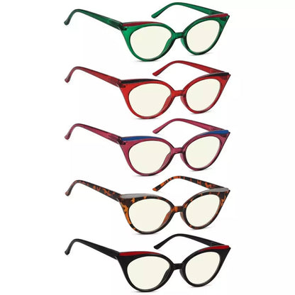 Wojao Blue Light Blocking Glasses Light Yellow Tinted 5 Pack