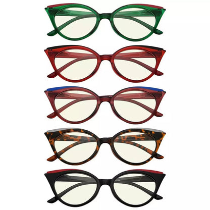 Wojao Blue Light Blocking Glasses Light Yellow Tinted 5 Pack