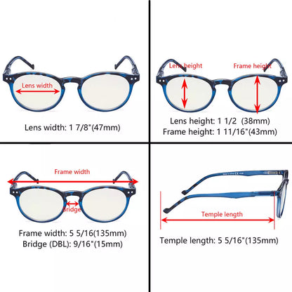 Womaa Blue Light Blocking Reading Glasses Light Yellow Tinted 10 Pack