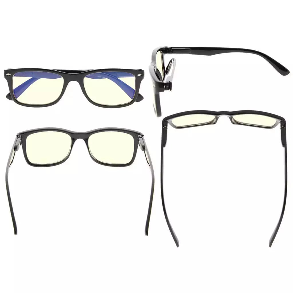 Wotad Blue Light Blocking Glasses Light Yellow Tinted 5 Pack