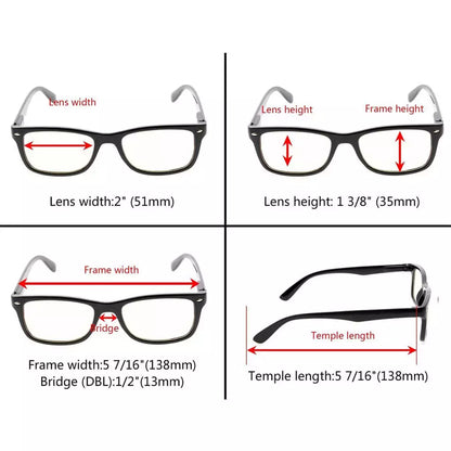 Wotad Blue Light Blocking Glasses Light Yellow Tinted 5 Pack